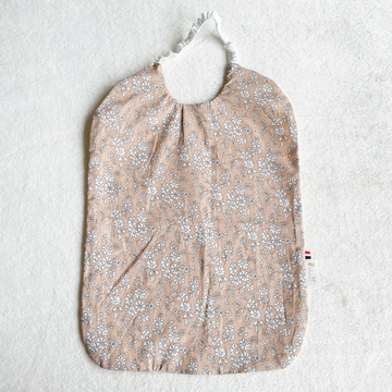 SERVIETTE DE TABLE / CANTINE - Fleuri latte