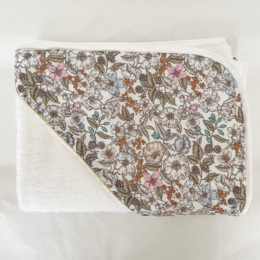 Cape de bain coton baies