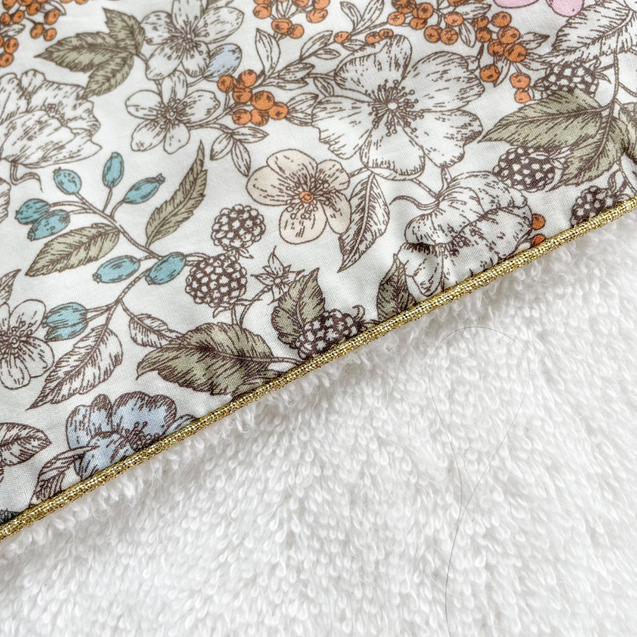 Cape de bain coton baies