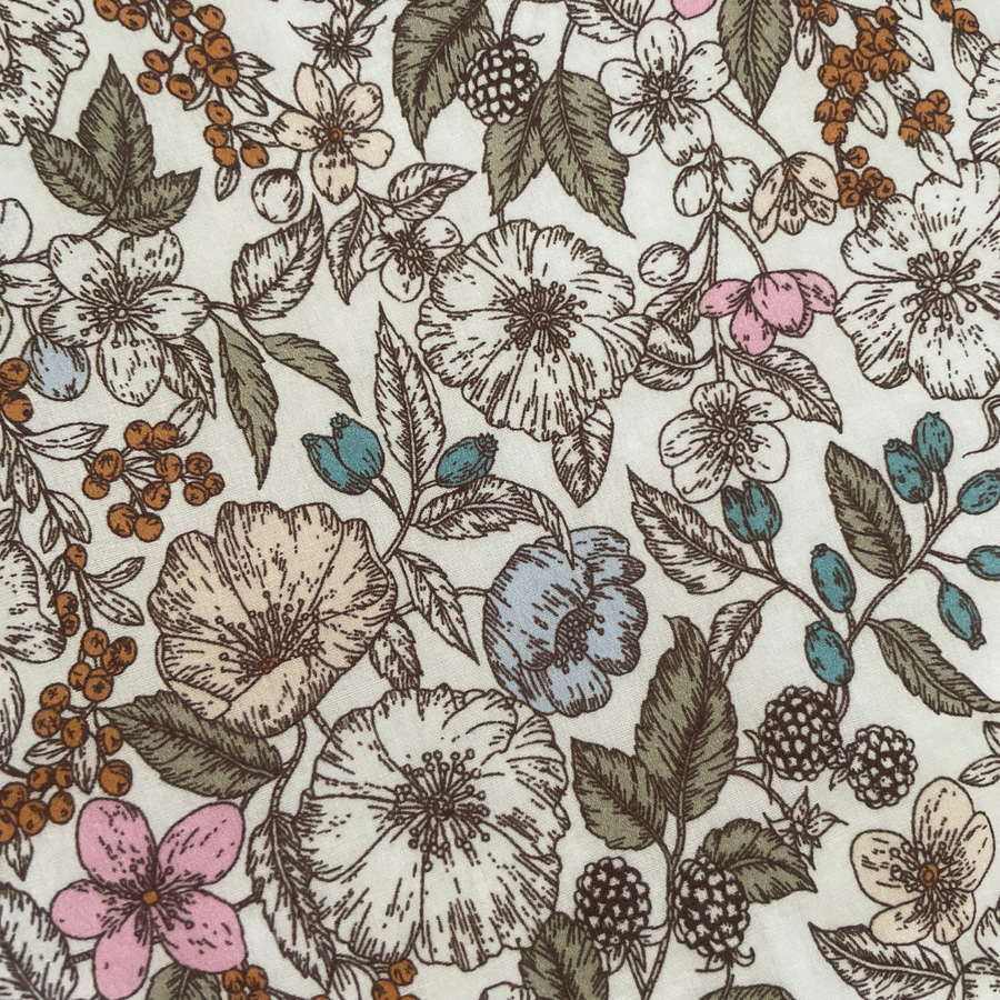 Cape de bain coton baies