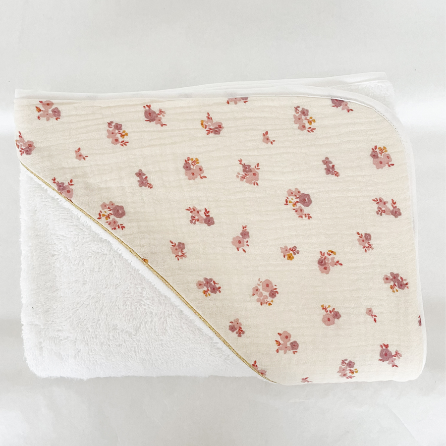 Cape de bain coton Rosa