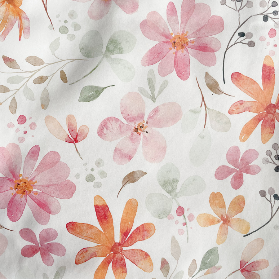 SERVIETTE DE TABLE / CANTINE imperméable - Fleurs