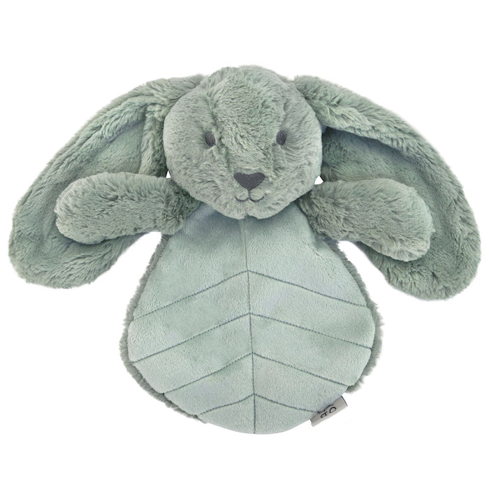 Doudou lapin plat personnalisé 30cm - Kaki