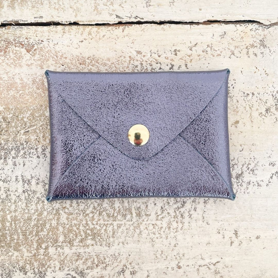 Mini pochette en cuir irisé