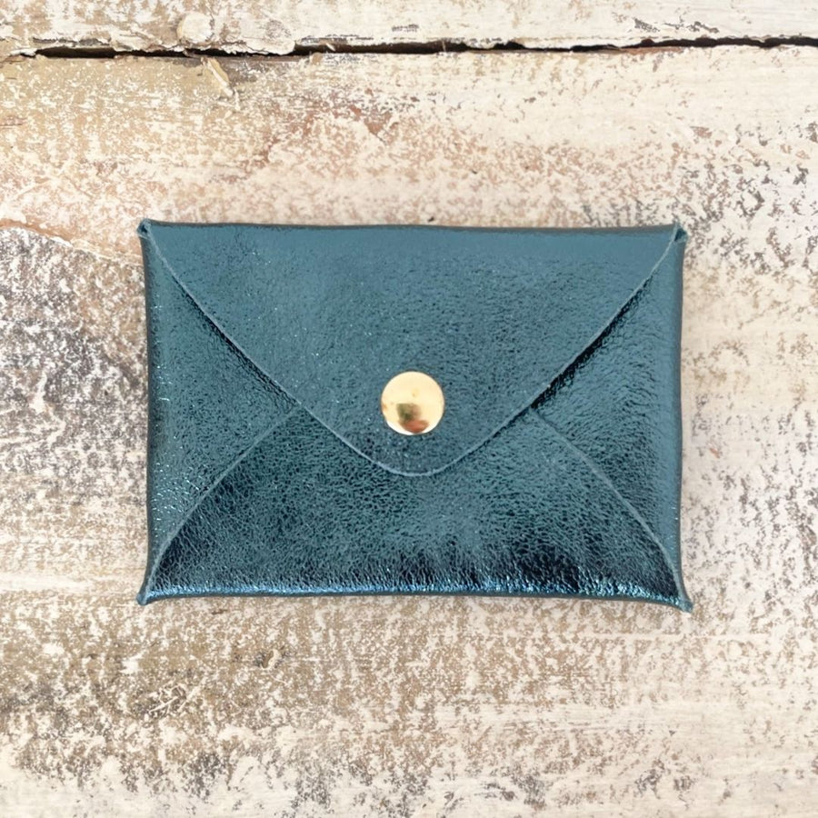 Mini pochette en cuir irisé