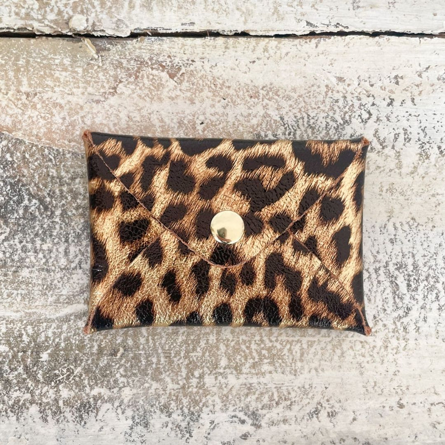 Mini pochette en cuir irisé
