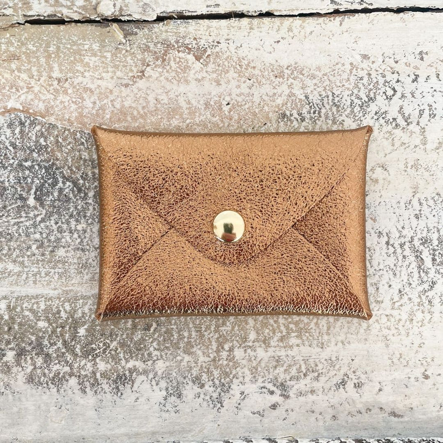 Mini pochette en cuir irisé