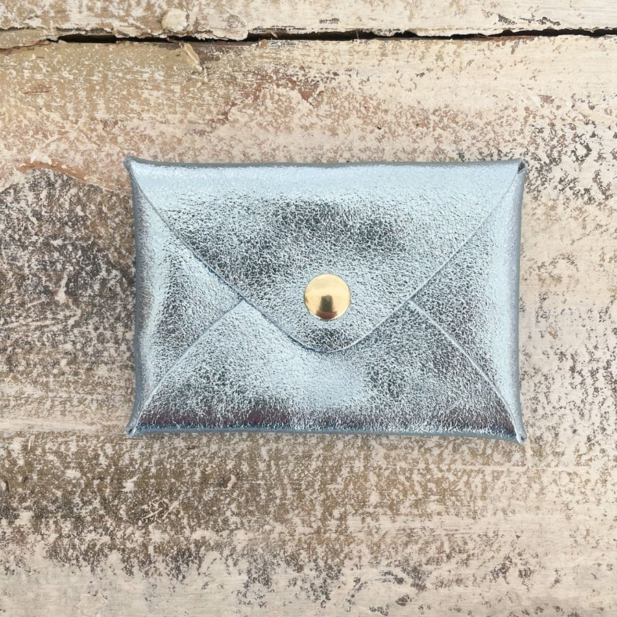 Mini pochette en cuir irisé