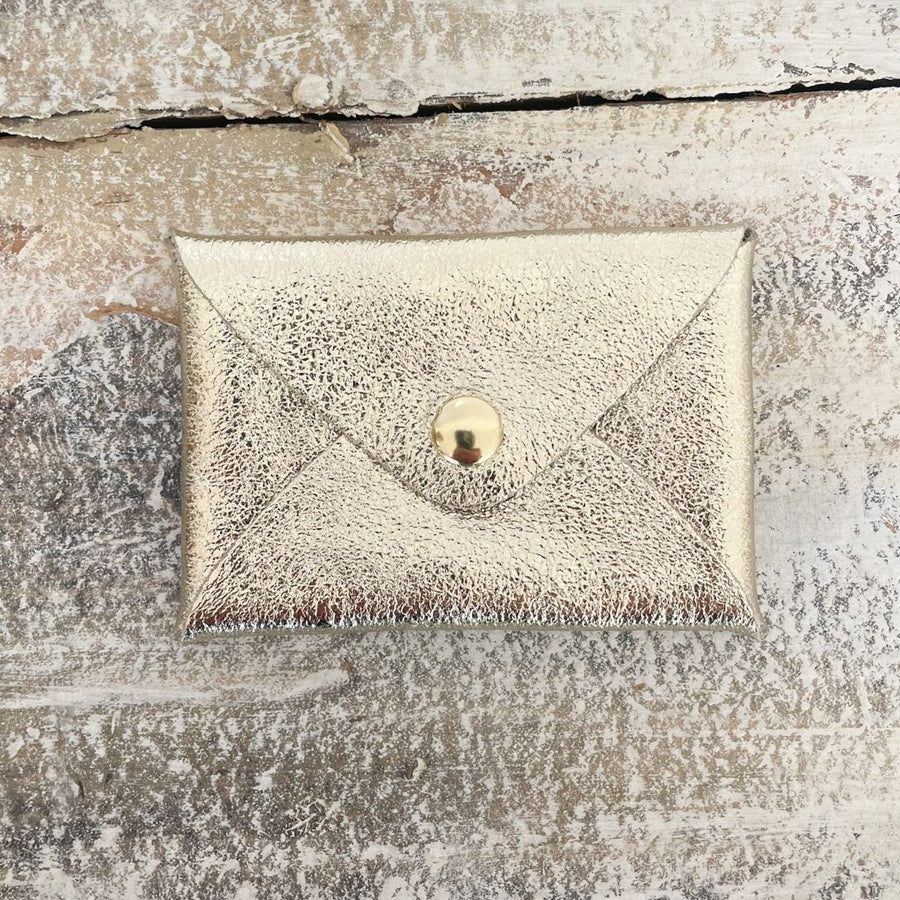 Mini pochette en cuir irisé