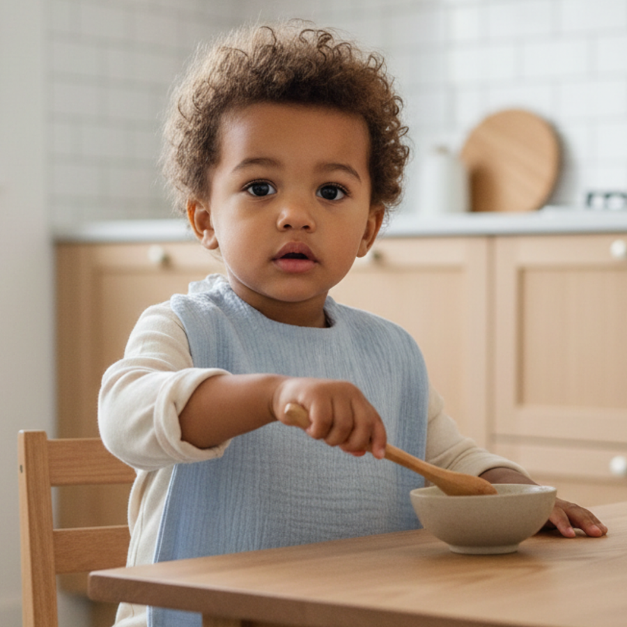 SERVIETTE DE TABLE / CANTINE - Bleu glacier