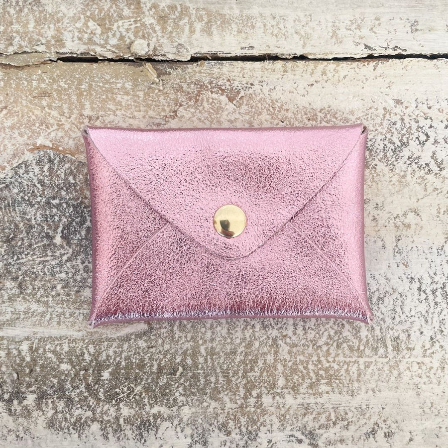 Mini pochette en cuir irisé