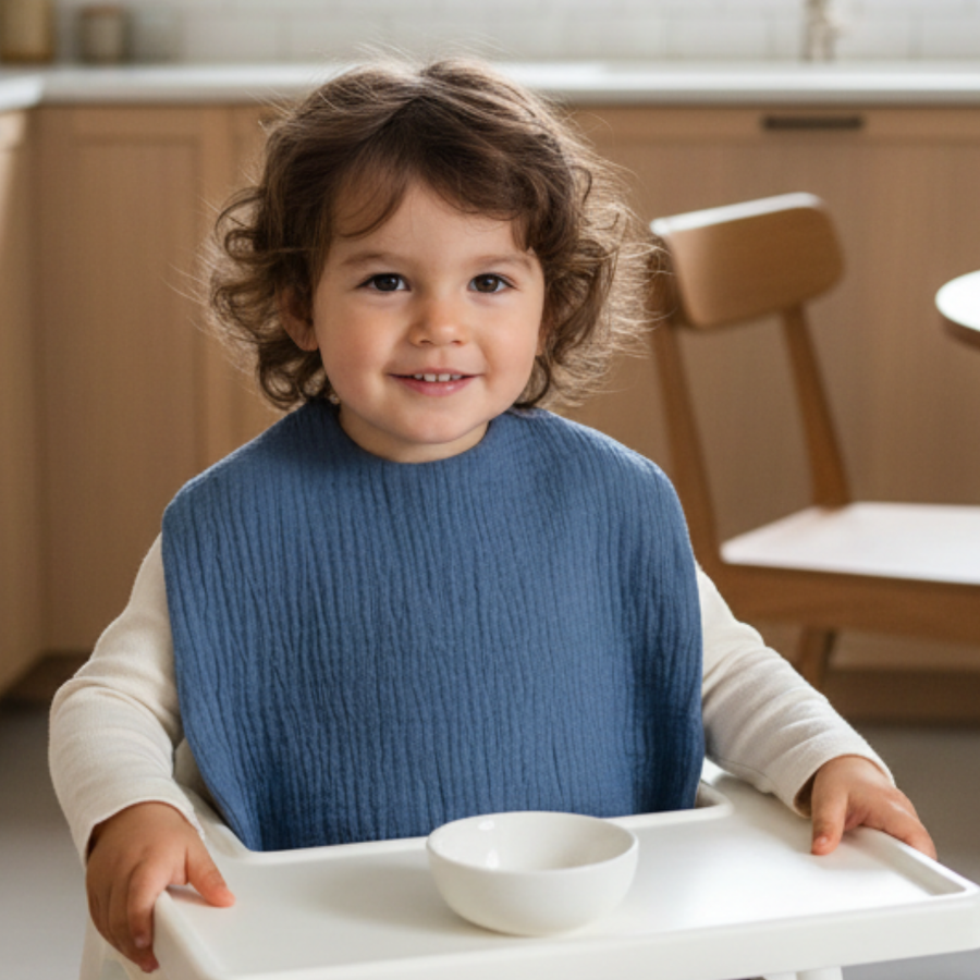 SERVIETTE DE TABLE / CANTINE - Bleu stone