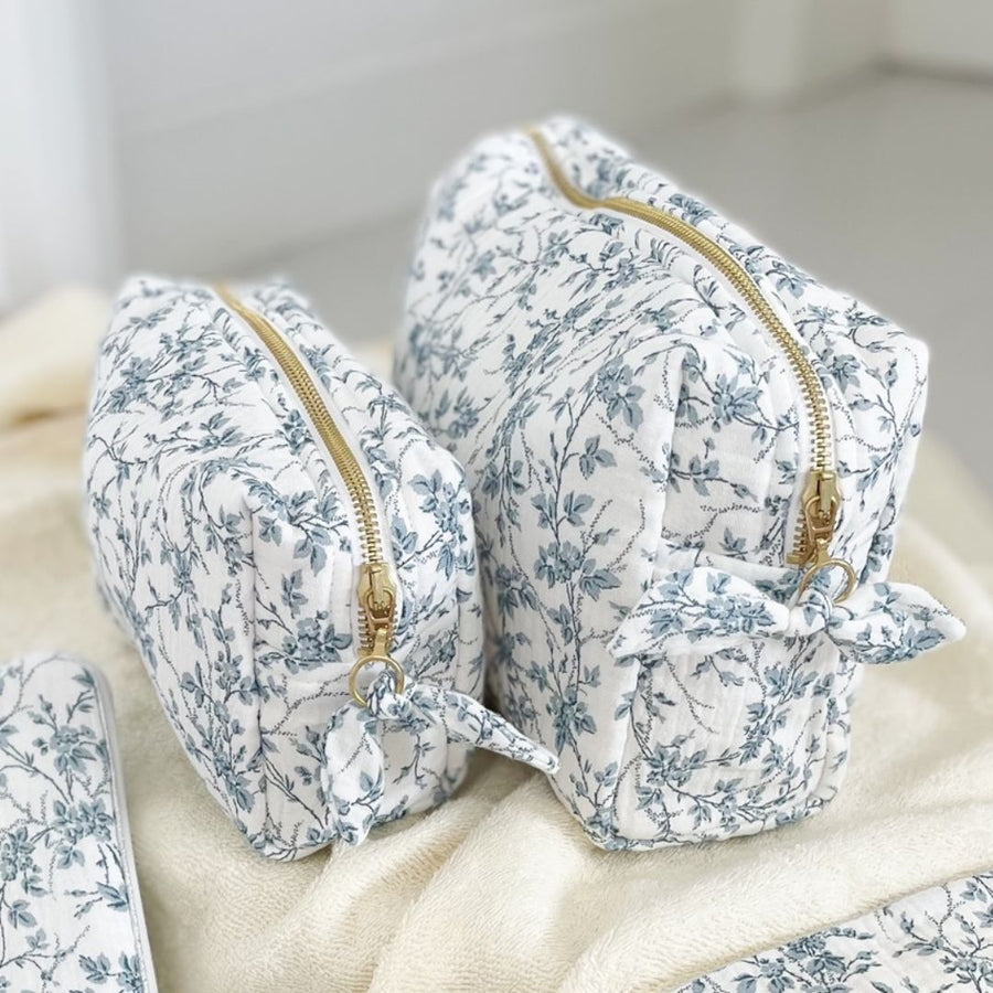 Trousse de toilette Jouy bleu