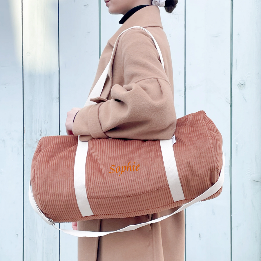 Sac à langer velours Caramel