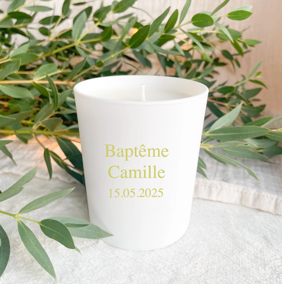 Bougie parfumée personnalisée