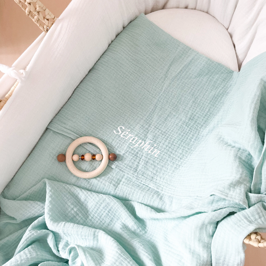 COUVERTURE LEGERE / MAXI LANGE menthe