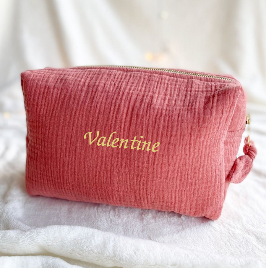TROUSSE DE TOILETTE Terracotta personnalisable