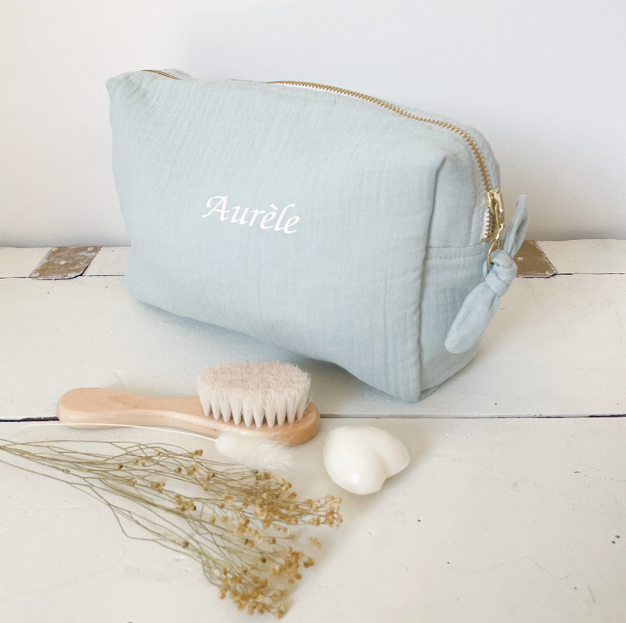 TROUSSE DE TOILETTE personnalisée opaline