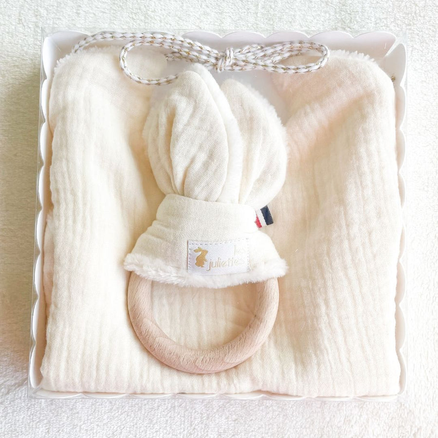 Coffret naissance lapinou écru