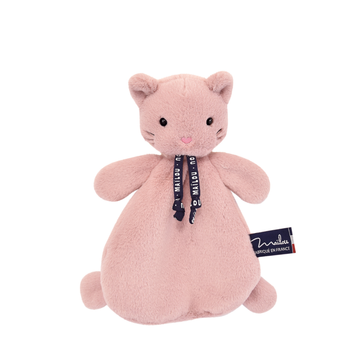 Doudou chat rose personnalisable