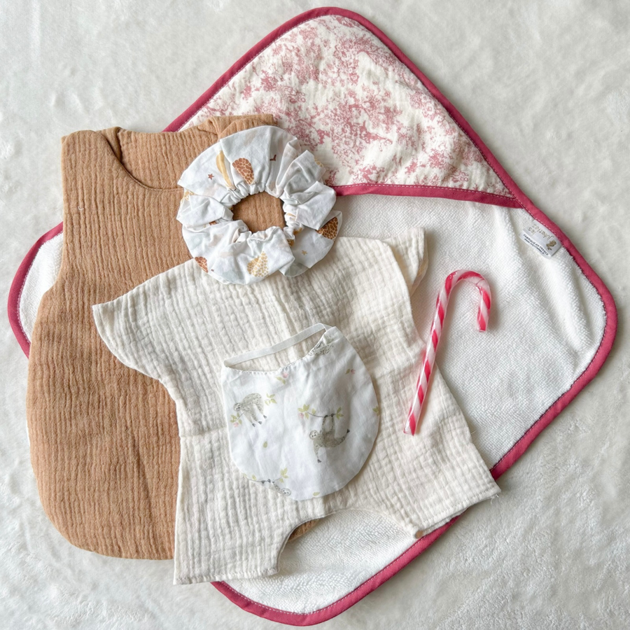 Ensemble poupon et poupée 32/42cm #116