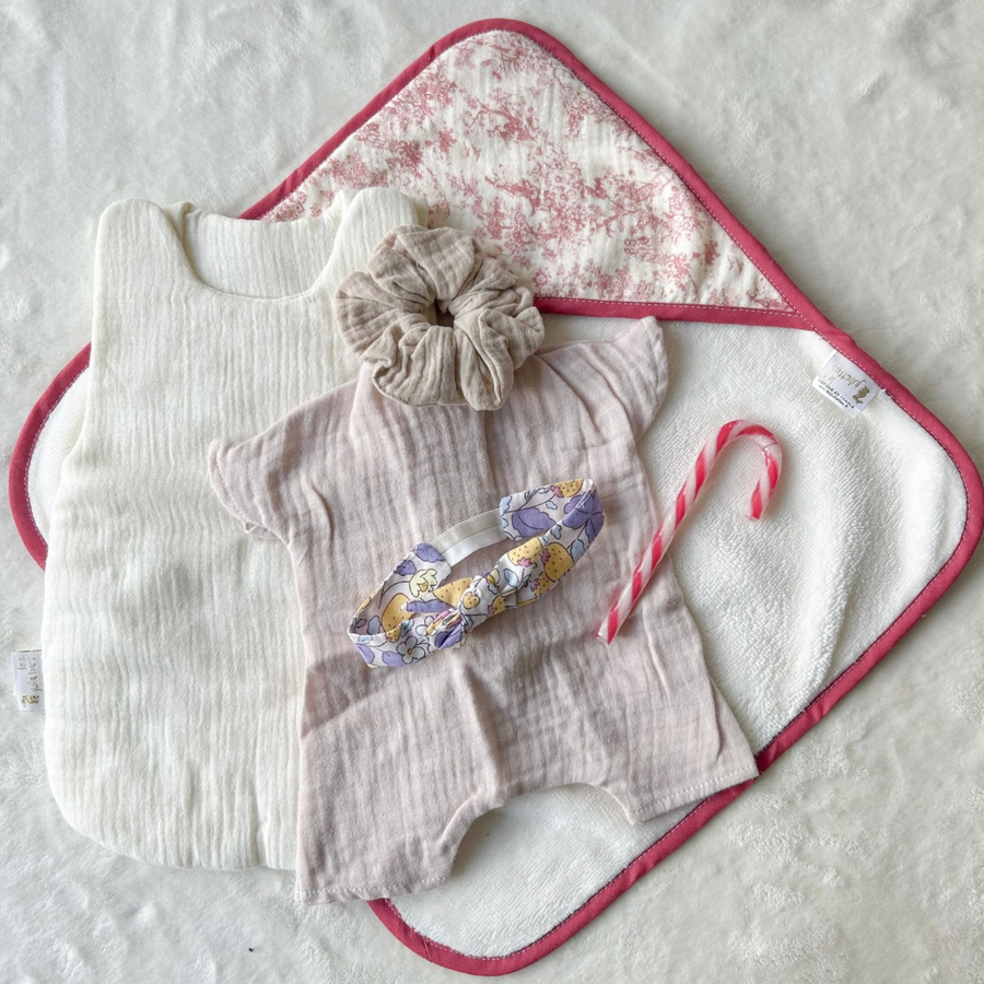 Ensemble poupon et poupée 32/42cm #503