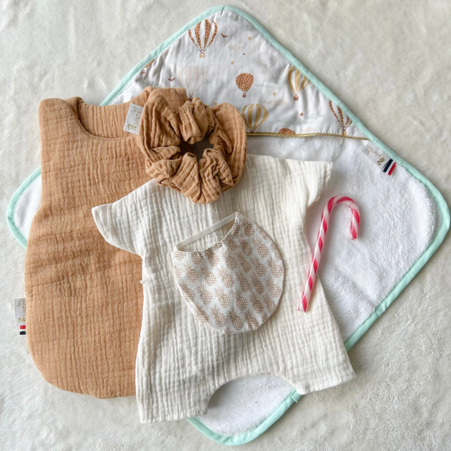 Ensemble poupon et poupée 32/42cm #505