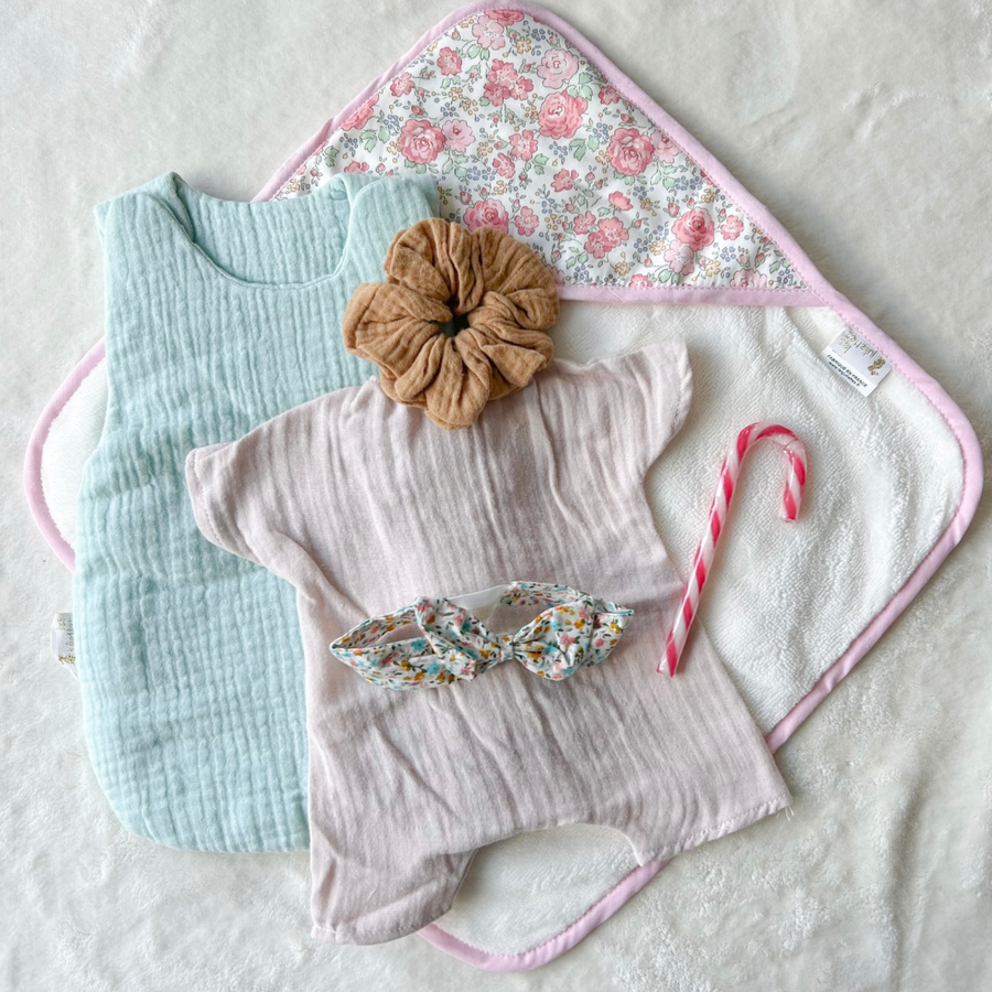 Ensemble poupon et poupée 32/42cm #506