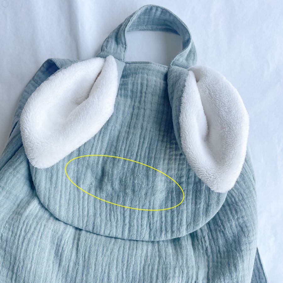 Sac à dos lapin gaze kaki * Imparfaits