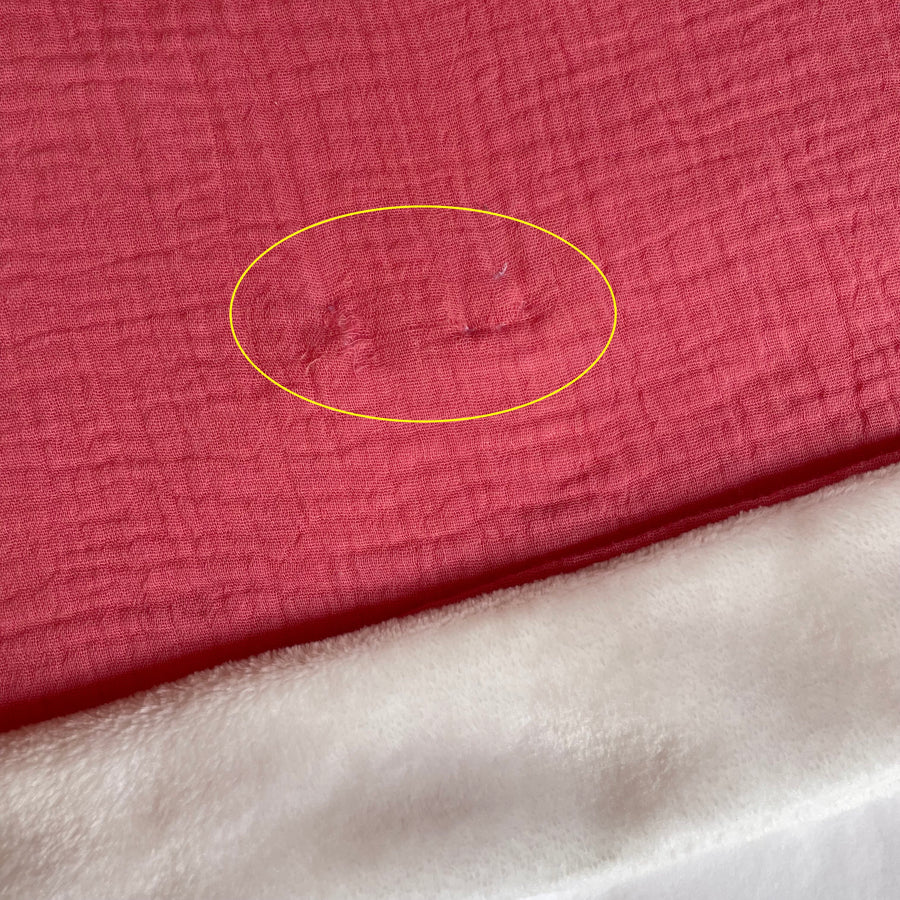Couverture bébé doudou mi saison rose sorbet * Imparfaits