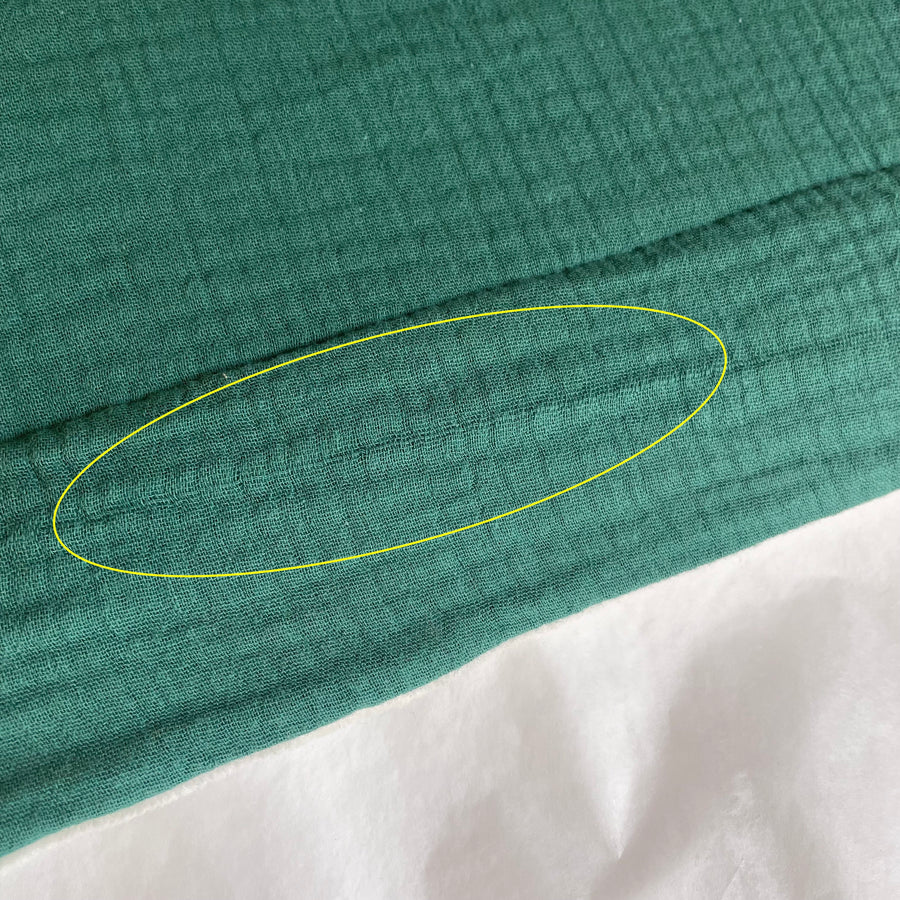 Couverture bébé doudou toute saison vert forêt * Imparfaits