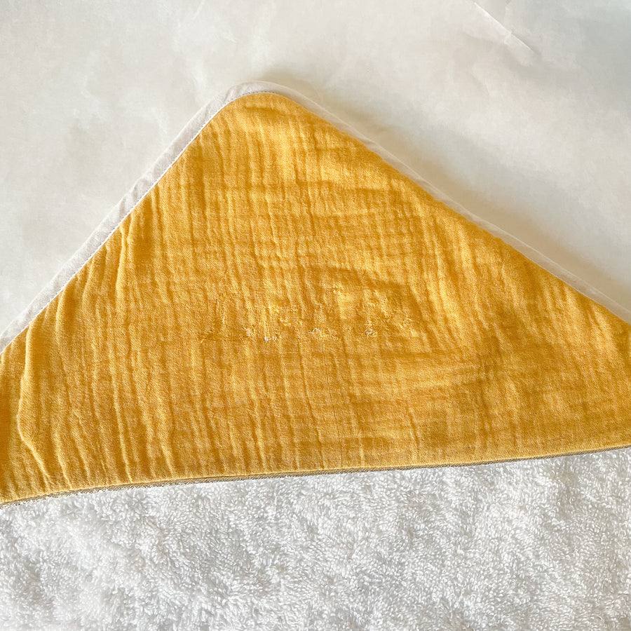 Cape de bain coton moutarde * Imparfaits