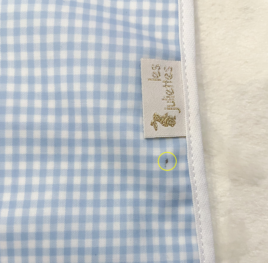 BAVOIR POCHE ENDUIT VICHY BLEU #122