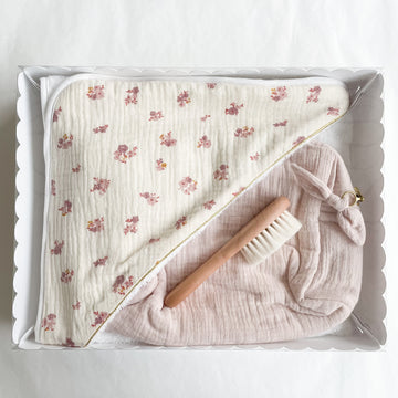 Coffret cadeau bain bébé personnalisé Rosa