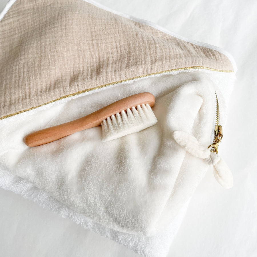 Coffret cadeau bain bébé personnalisé Latte