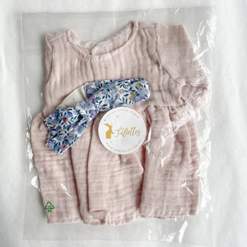 Robe et bandeau cheveux poupon 34/42cm #9