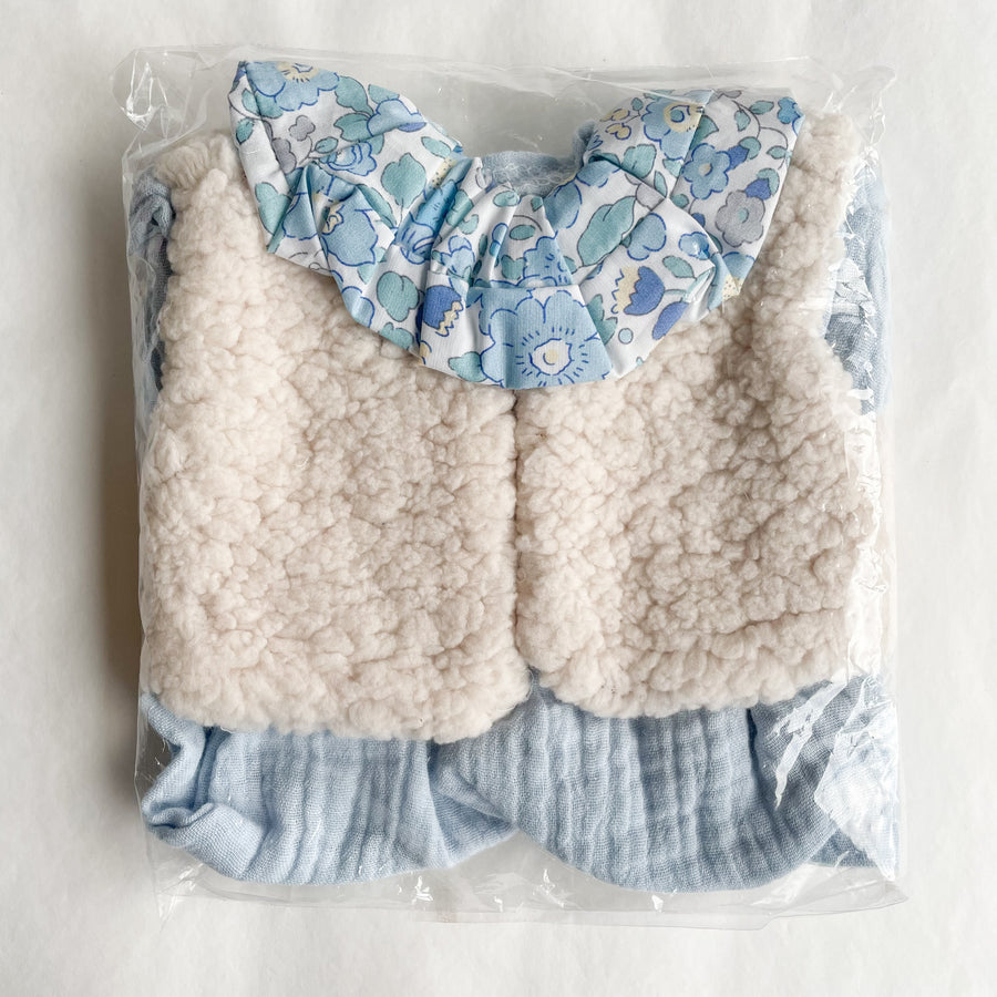 Tenue poupon 34/42 cm - 3 pièces - coloris divers