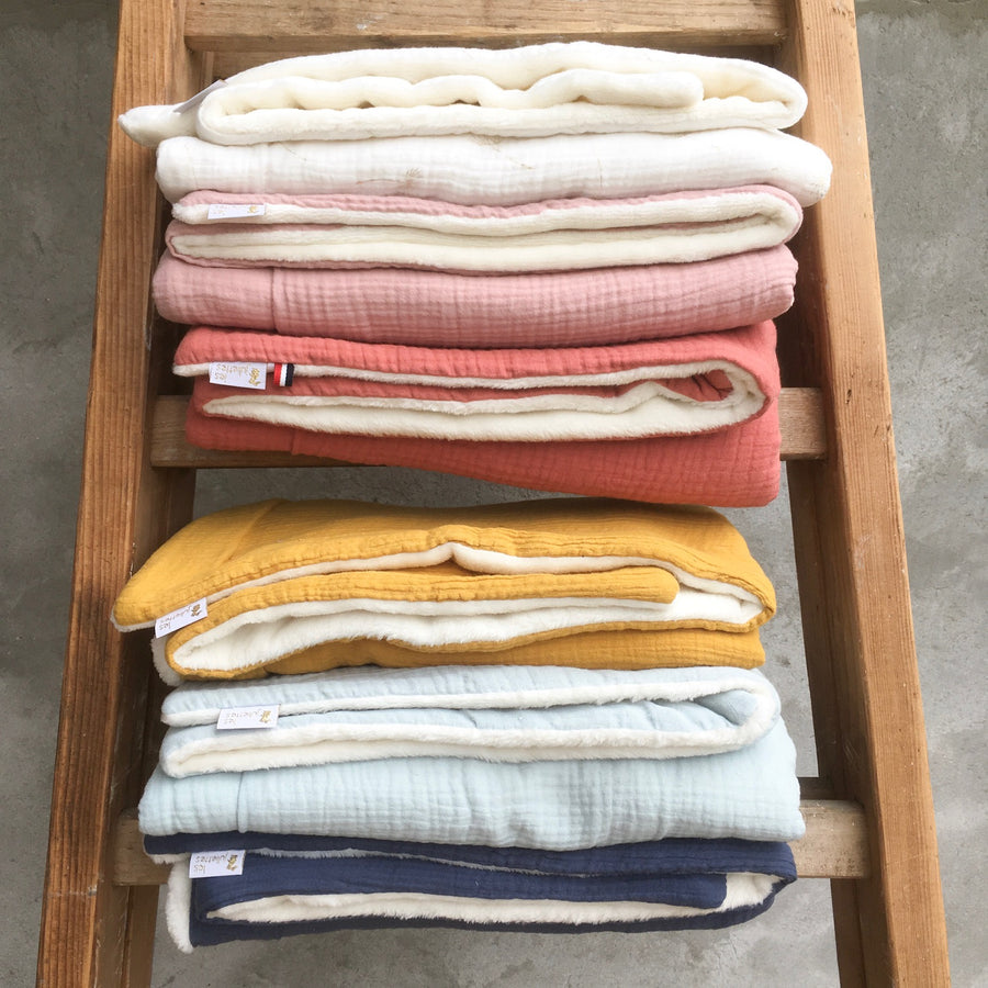 Sac à dos lapin personnalisable gaze bleu stone