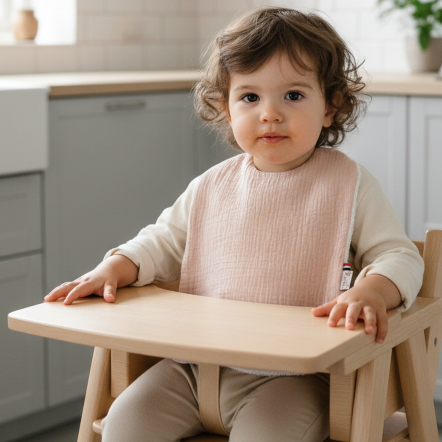 SERVIETTE DE TABLE / CANTINE - Rose poudré
