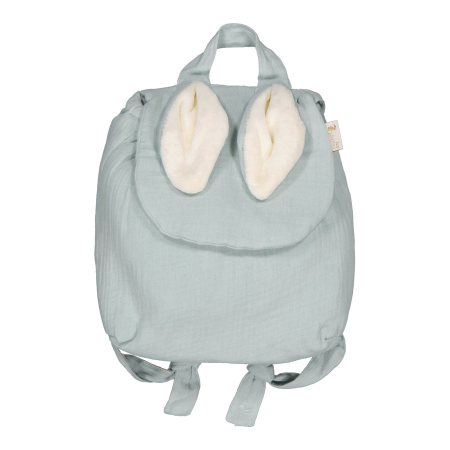 Le premier sac à dos à offrir dès la naissance. Pour l'entrée en crèche ou pour l'école maternelle, on y range un doudou, un goûter et un change. Personnalisable en double gaze ou en velours, avec ses petites oreilles de lapin toutes douces, c’est le coup de coeur des familles ! C’est le cadeau idéal à offrir pour célébrer une naissance, un anniversaire, un premier Noël. 