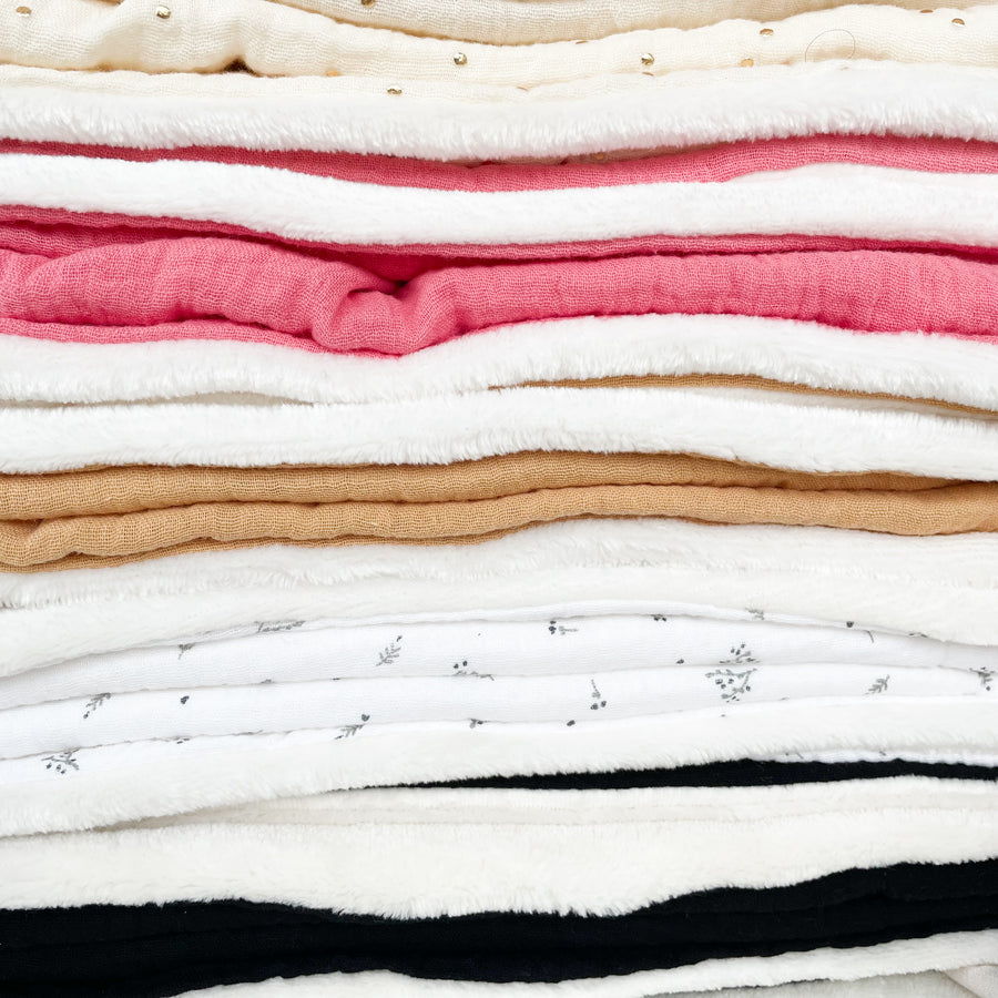 Couverture toute douce en double gaze pour bébé personnalisée - Cadeau de naissance