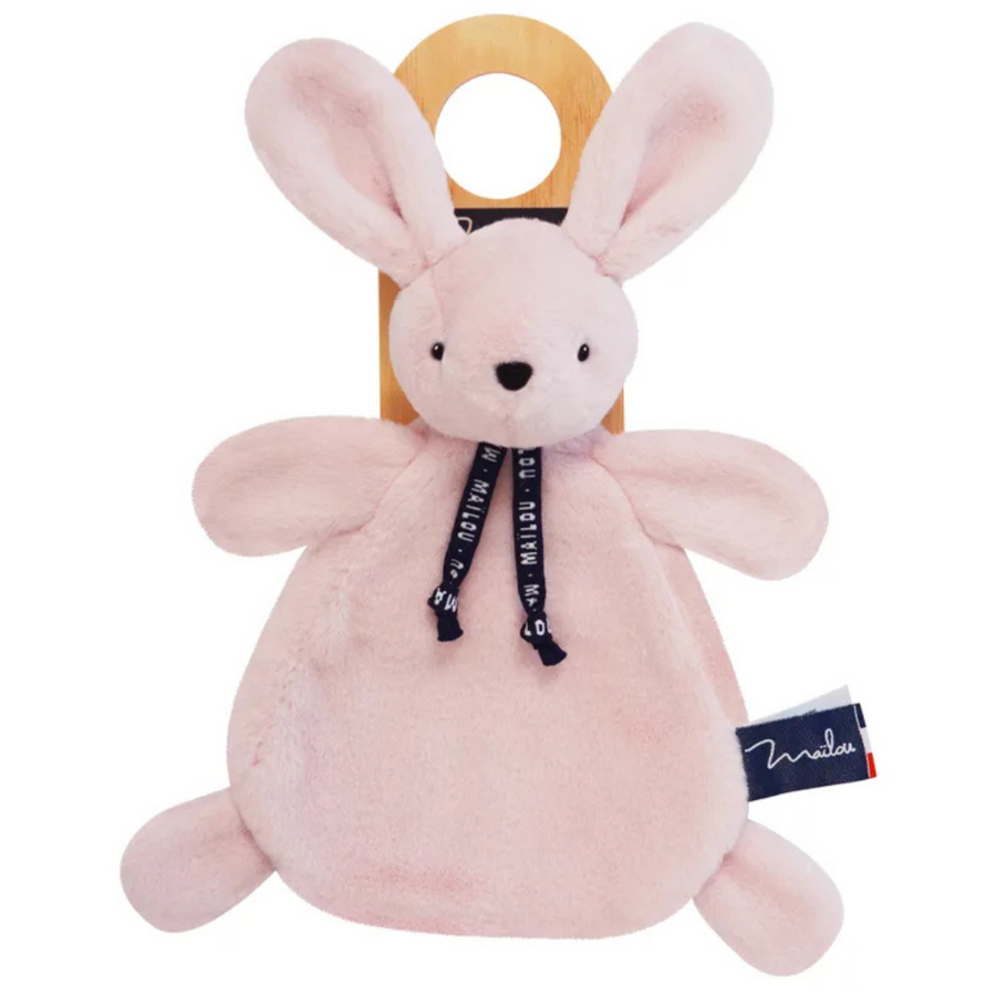Le doudou lapin personnalisé, une belle idée pour un cadeau de naissance .
Ultra doux, ce petit lapin est le meilleur ami de bébé