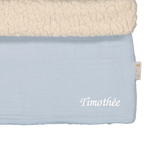 Snood enfant bleu glacier