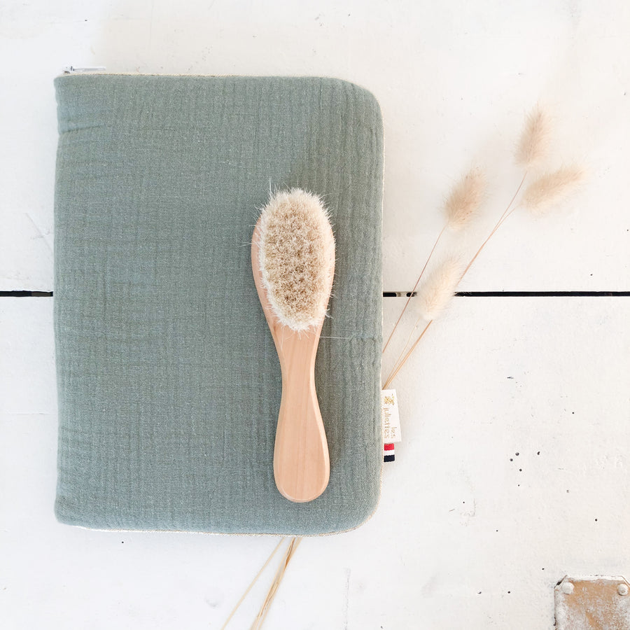 HOUSSE CARNET DE SANTE kaki