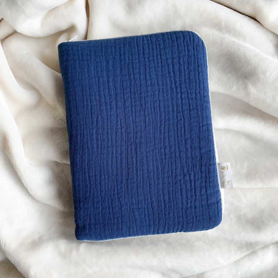 HOUSSE CARNET DE SANTE Bleu marine