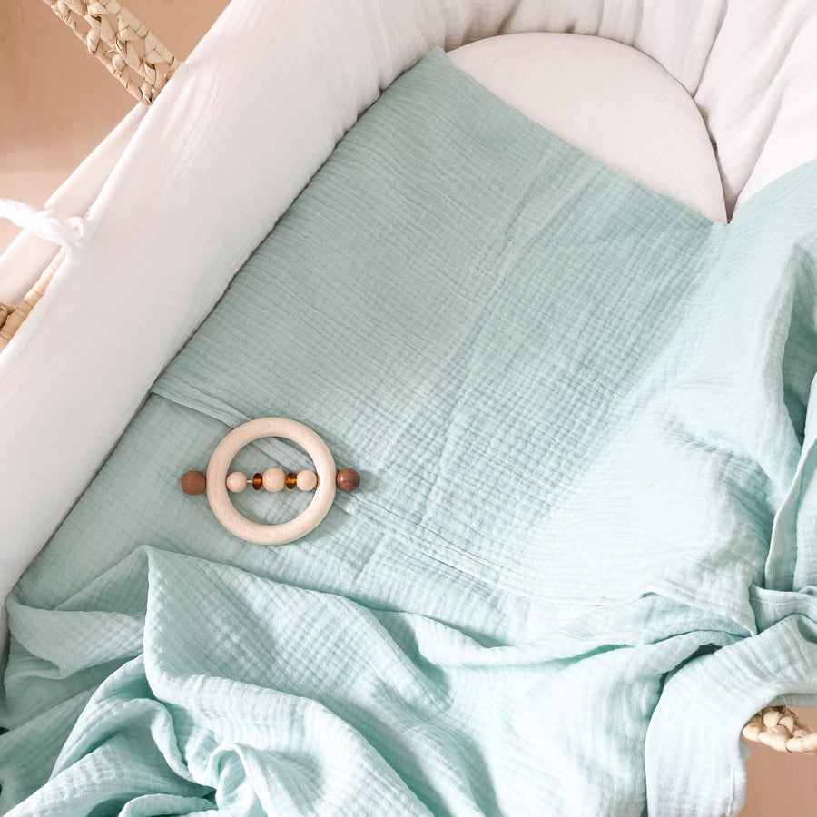 COUVERTURE LEGERE / MAXI LANGE menthe