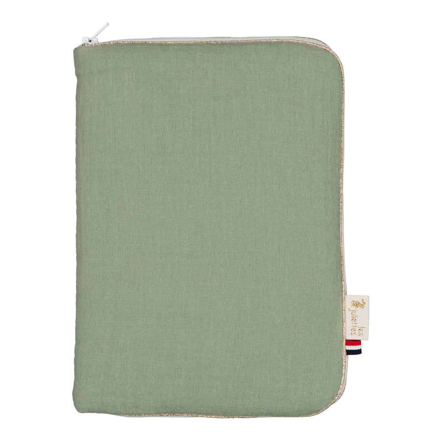 HOUSSE CARNET DE SANTE kaki