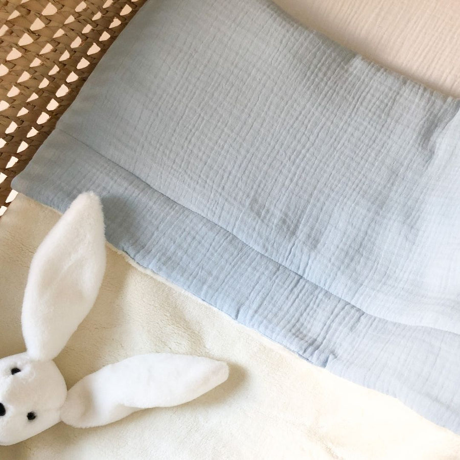 Couverture toute douce en double gaze pour bébé personnalisée - Cadeau de naissance