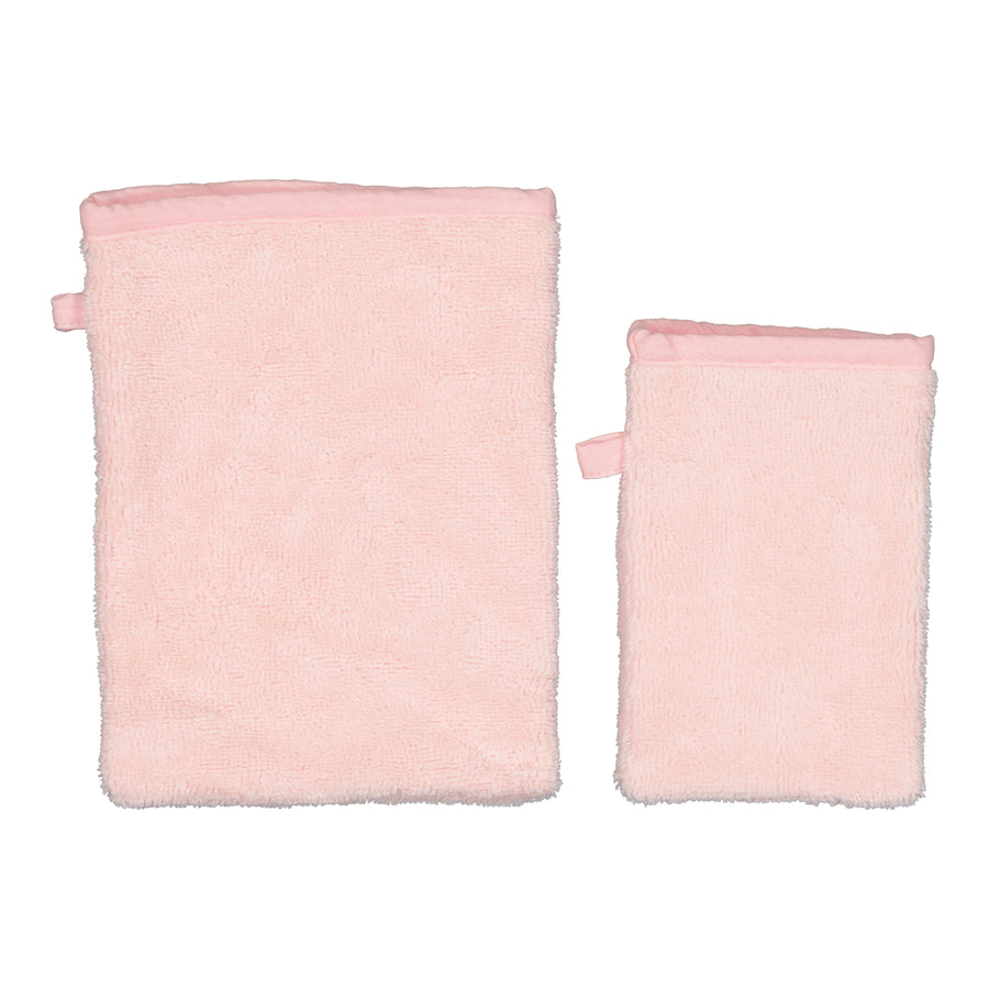 LOT DE 2 GANTS DE TOILETTE D'APPRENTISSAGE  Rose