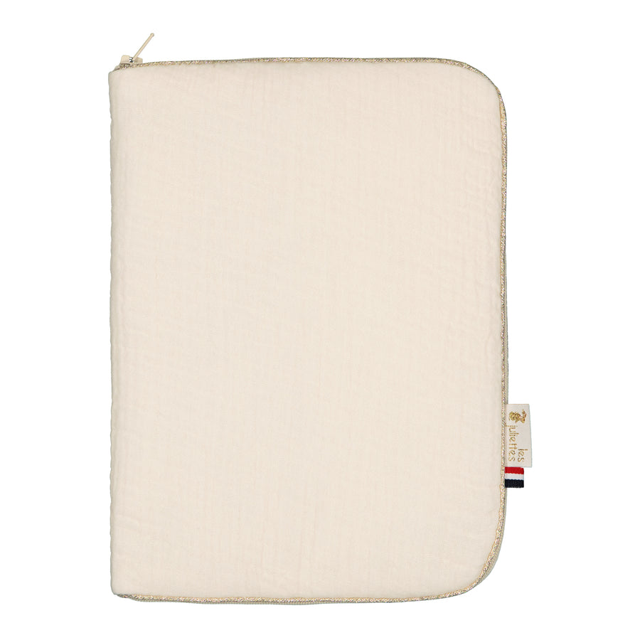 HOUSSE CARNET DE SANTE écru